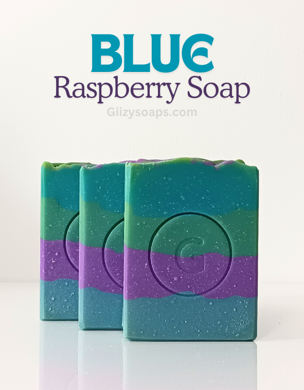 Jabón de Frambuesa Azul