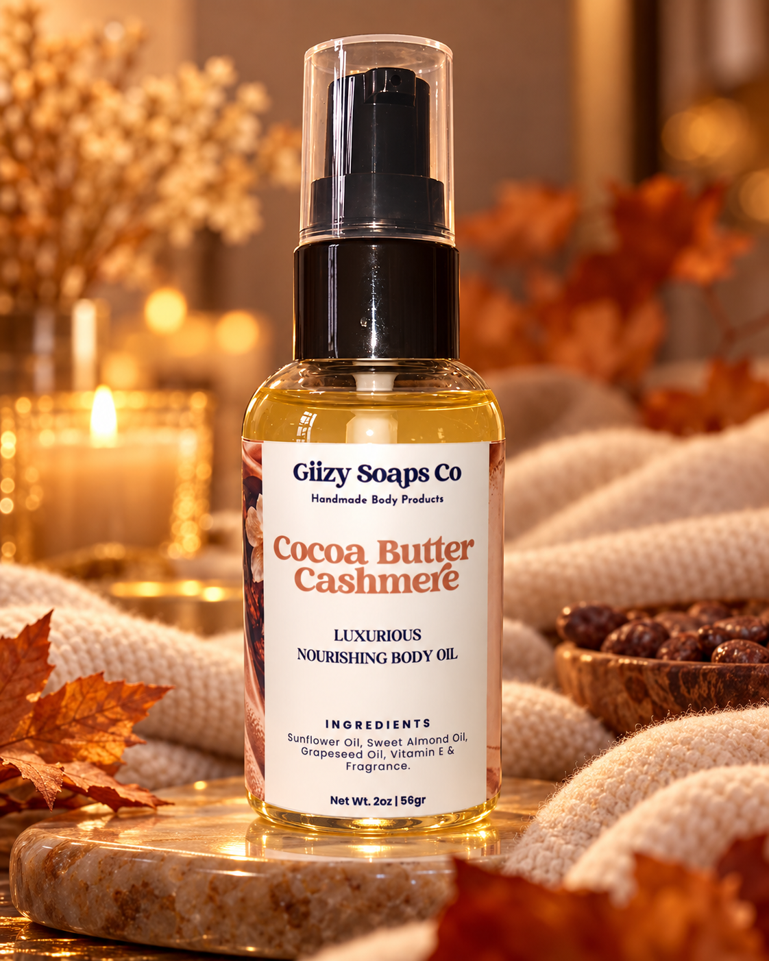 Cocoa Butter Cashmere Lux Body Oil π«π€