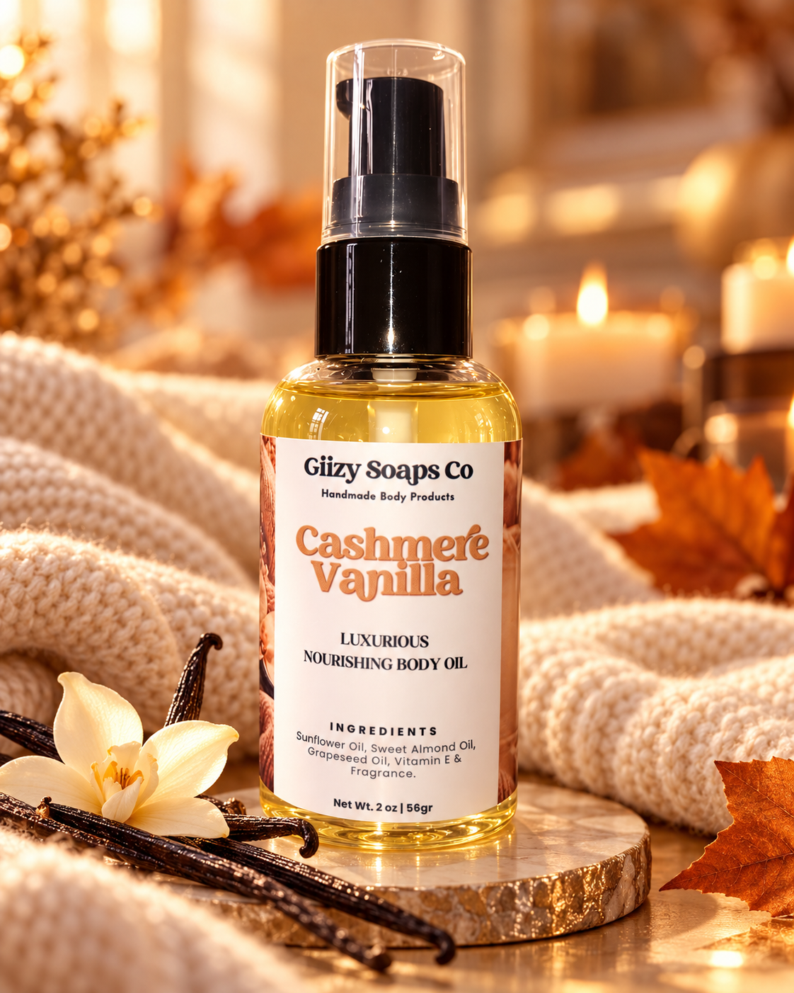 Aceite Corporal Lux Cashmere & Vainilla 🤎