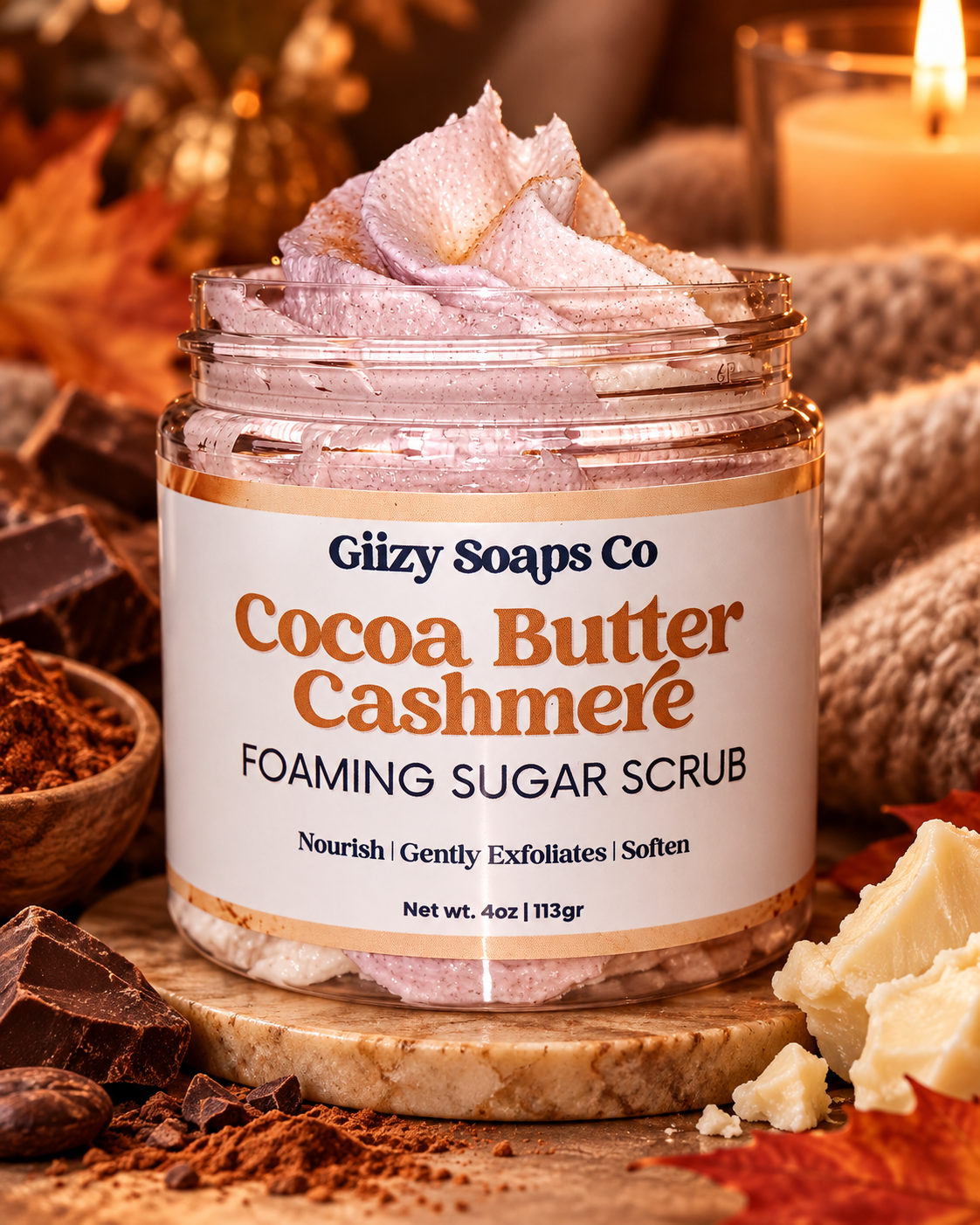 Cocoa Butter Cashmere Foaming Scrub