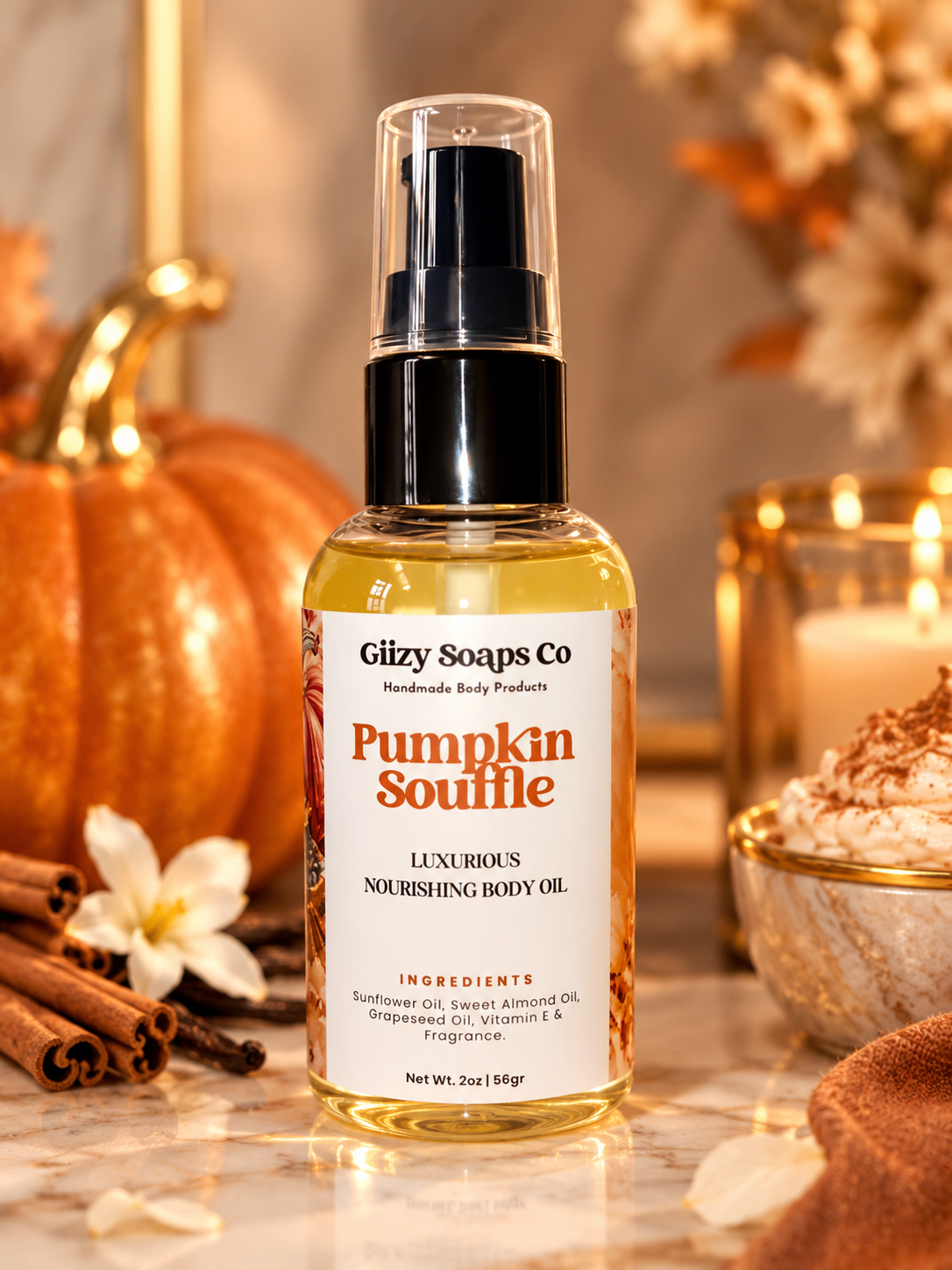 Aceite Corporal Lux Soufflé de Calabaza 🎃🍂