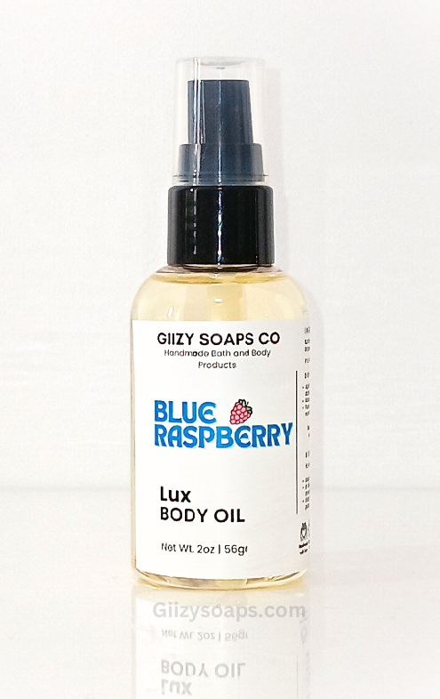 Blue Raspberry Soaps Blue Raspberry Lux Body Oil – Giizy Soaps Co