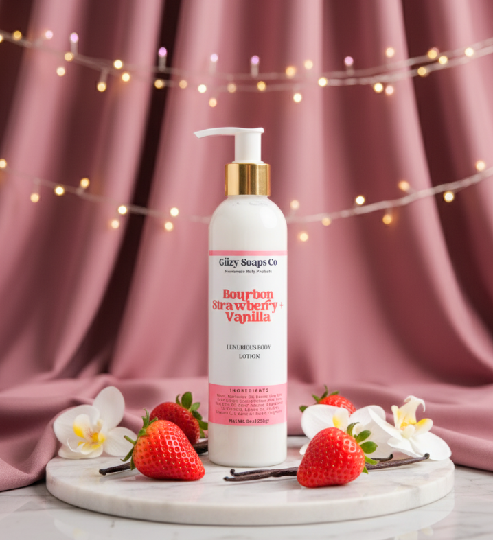 Bourbon Strawberry + Vanilla Body Lotion