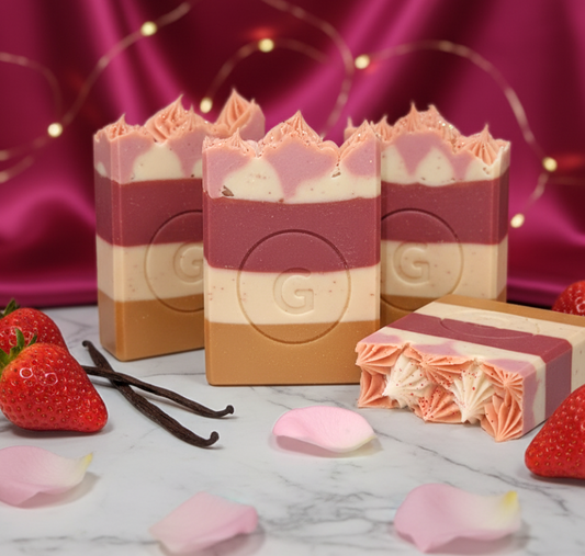 Bourbon Strawberry + Vanilla Soap