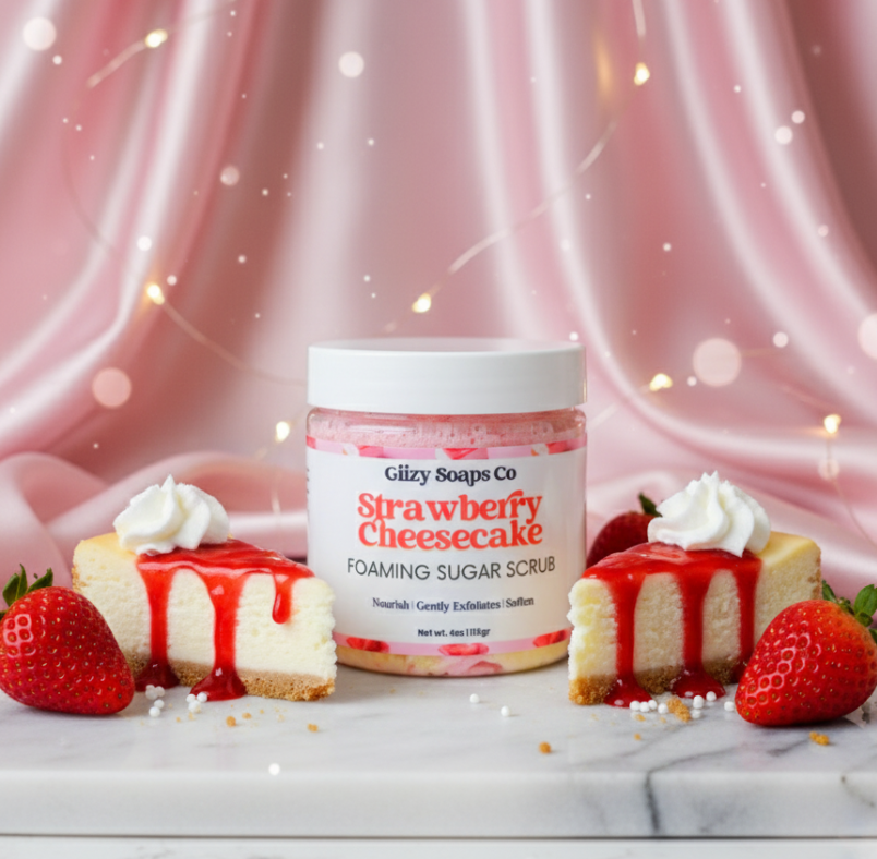 Strawberry Cheesecake Foaming Scrub