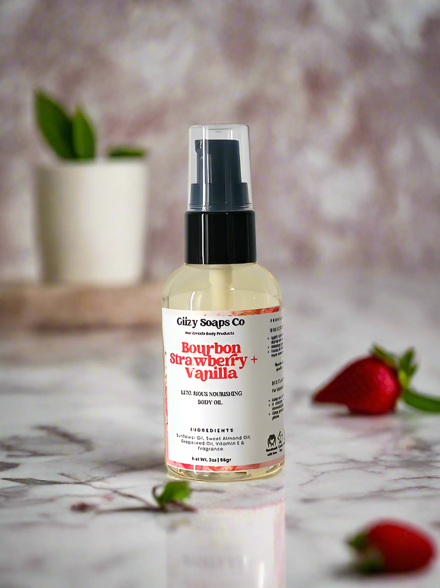 Bourbon Strawberry + Vanilla Lux Body Oil