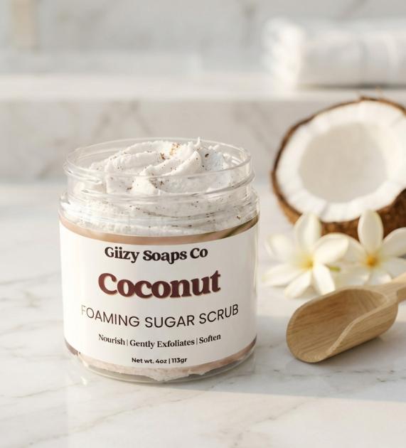 Coconut Foaming Scrub 🥥🌴