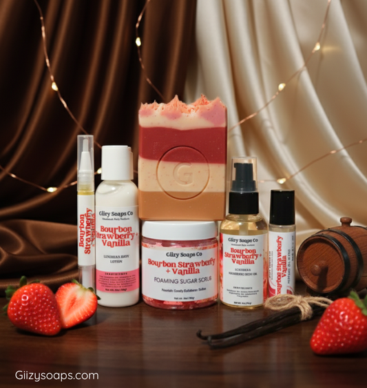 Bourbon Strawberry + Vanilla Set & Kit de Autocuidado