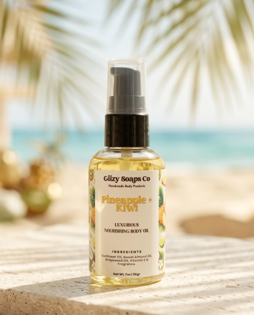 Pineapple + Kiwi Lux Body Oil