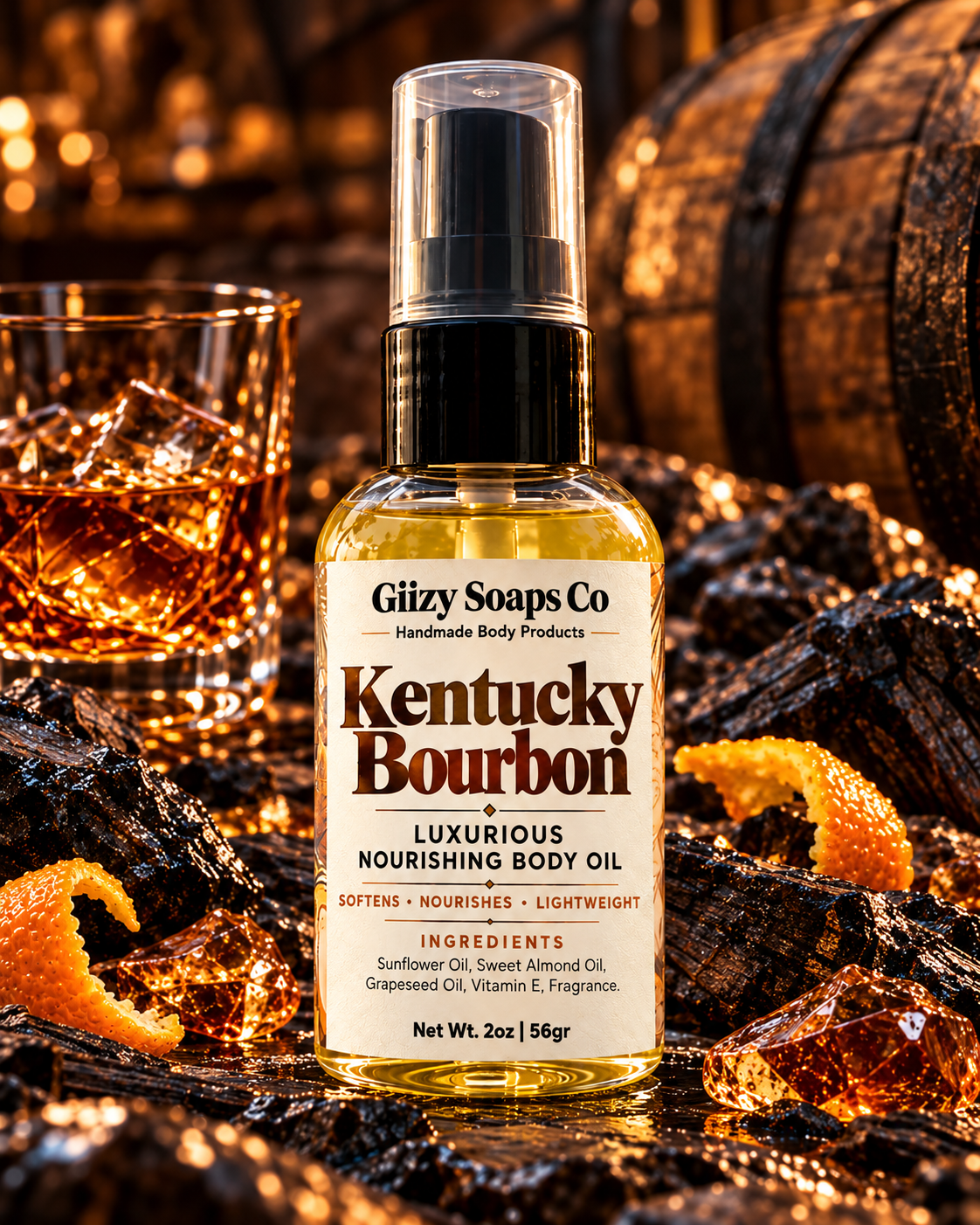  Aceite Corporal Lux de Kentucky Bourbon 🥃