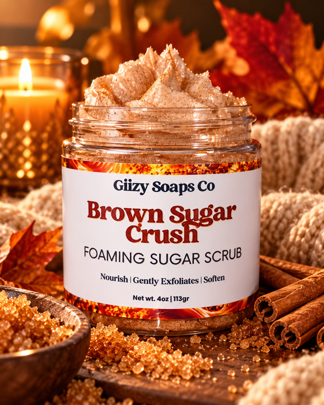 Brown Sugar Crush Foaming Scrub 🤎🍯