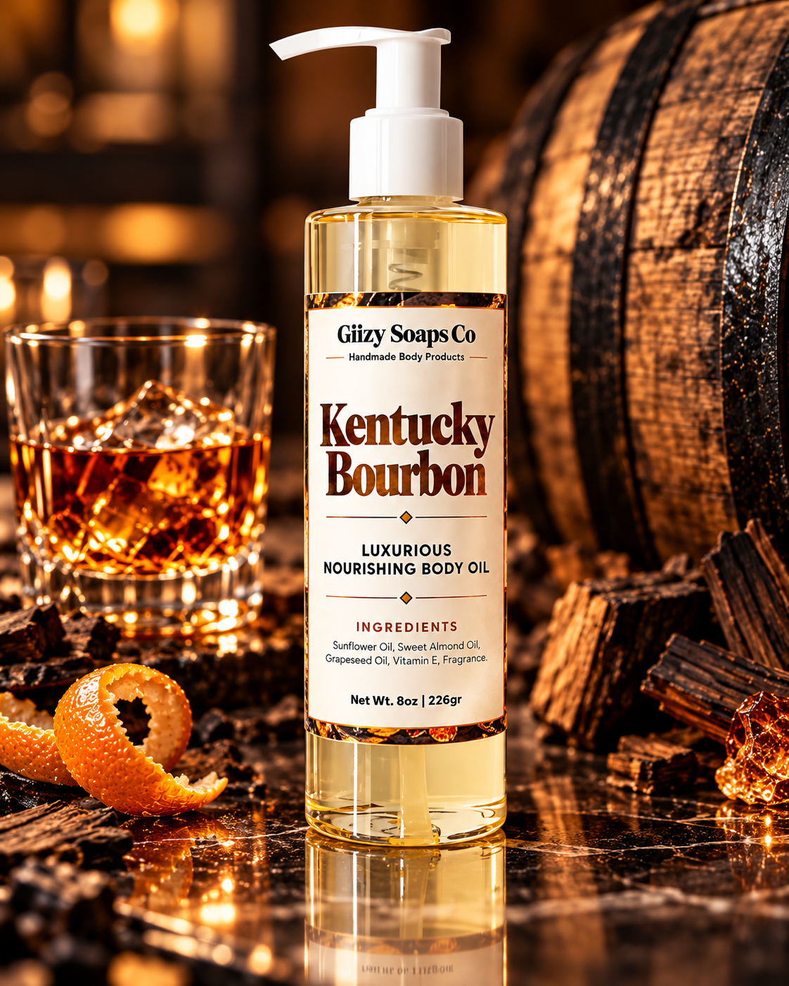  Aceite Corporal Lux de Kentucky Bourbon 🥃
