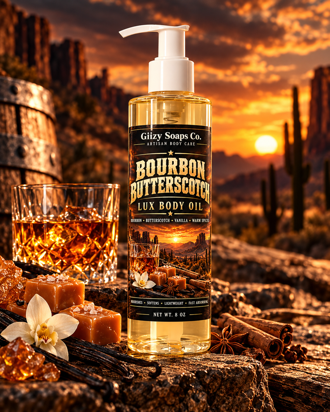 Bourbon Butterscotch Lux Body Oil