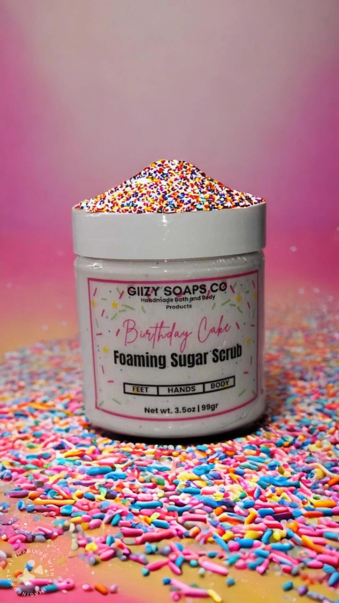 Birthday Cake Foaming Scrub