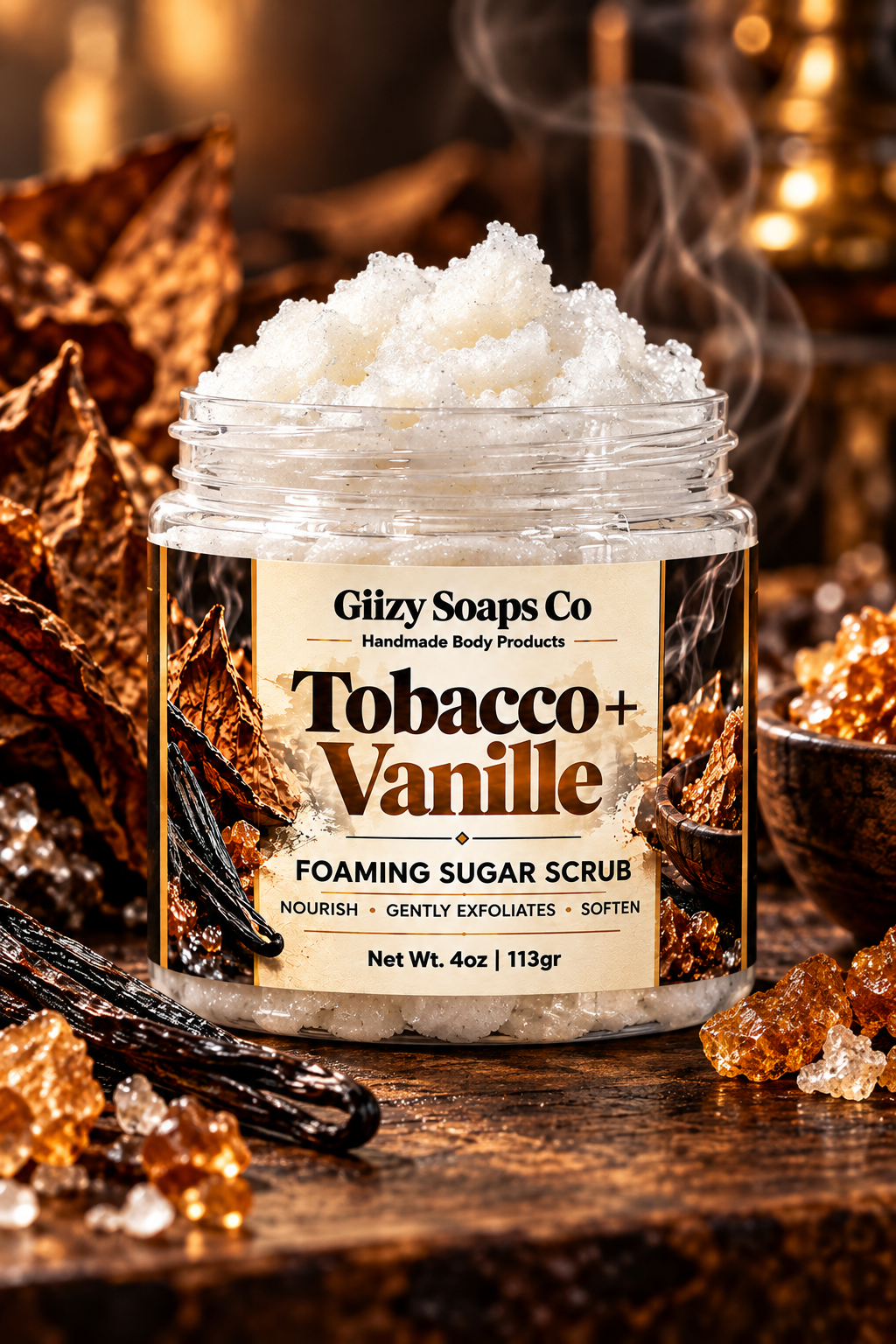 Tobacco + Vanille Foaming Scrub