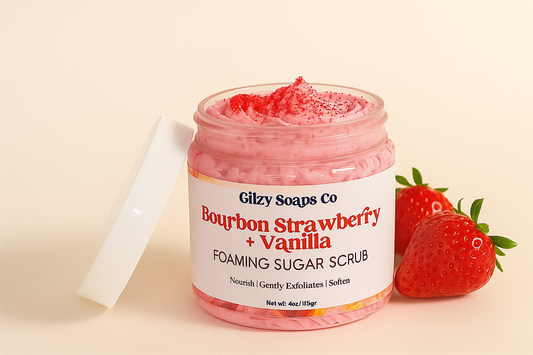 Exfoliante Espumoso Bourbon Strawberry + Vainilla
