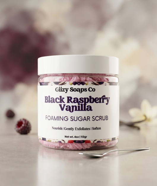 Black Raspberry Vanilla Foaming Scrub