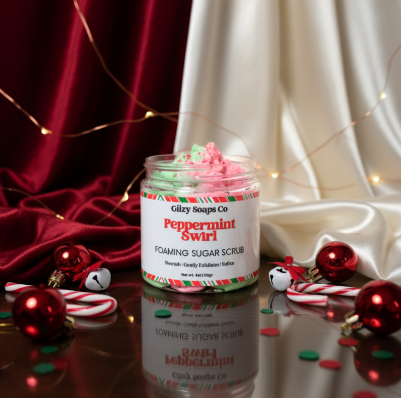 Peppermint Swirl Foaming Scrub