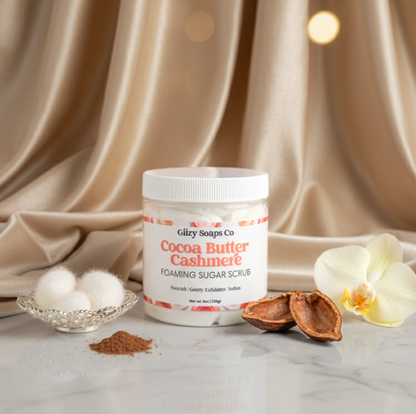 Exfoliante Corporal de Cacao y Cachemira 2 en 1