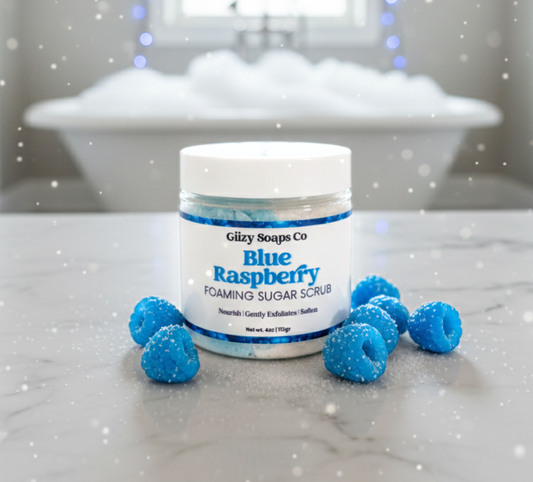 Blue Raspberry Foaming Scrub